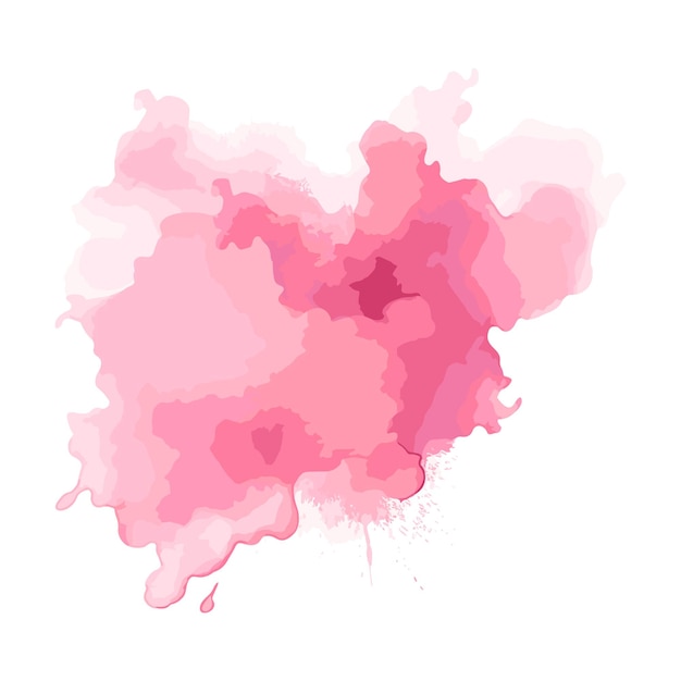 Vector de acuarela suave con manchas de salpicaduras de fondo