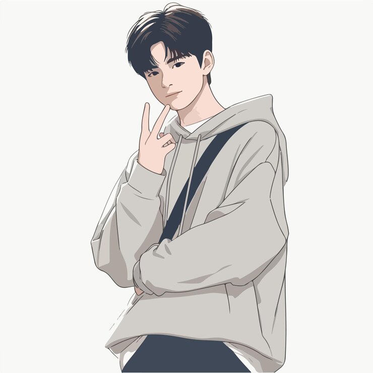 Vector vector de un adolescente genial en el estilo