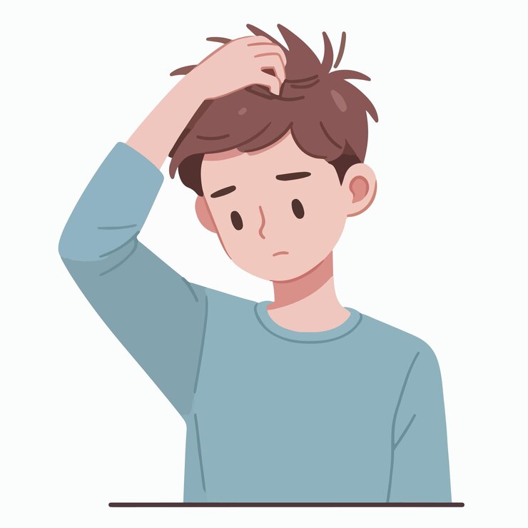 Vector vector de un adolescente que se siente molesto