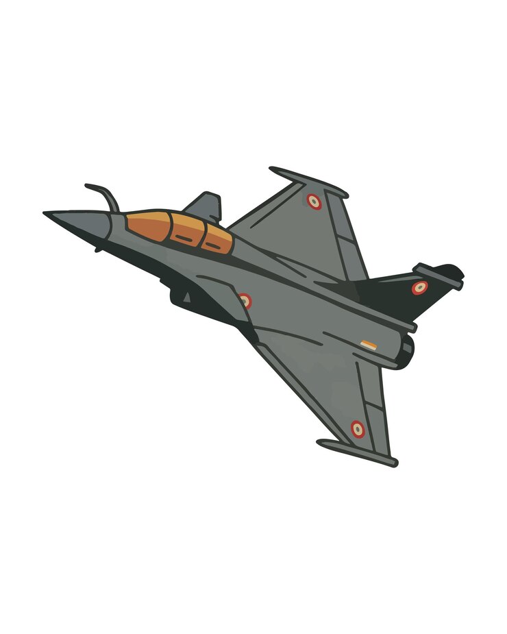 Vector vector de las aeronaves a reacción