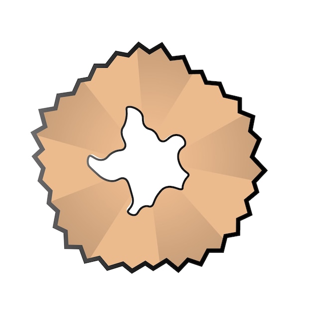 Vector de afeitado con lápiz negro
