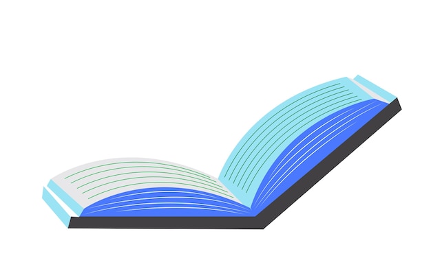 vector aislado de libro abierto
