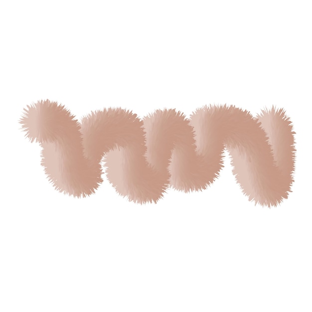 Vector aislado piel 3D forma simple vector espiral 3D aislado con gradiente