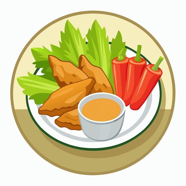Vector de alas de pollo