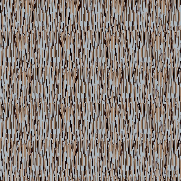 Vector de alfombra de diseño de tela marrón azul de patrones dibujados a mano sin costura geométrica étnica colores tierra