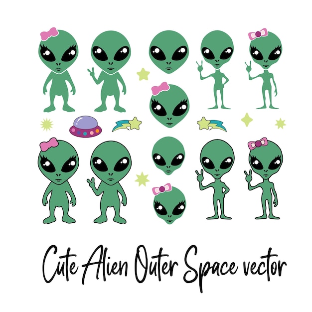 El vector alienígena del espacio exterior