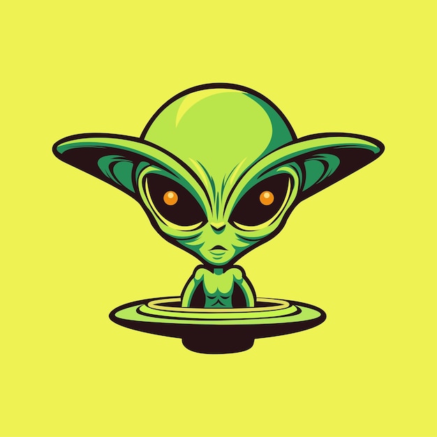 El vector alienígena lindo