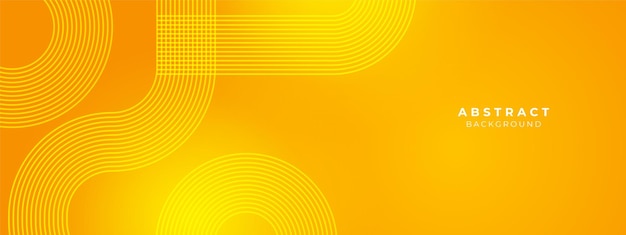 Vector amarillo formas geométricas ciencia abstracta concepto tecnológico de energía futurista imagen digital de rayos de luz rayas líneas con velocidad de luz y movimiento borroso sobre fondo tecnológico oscuro