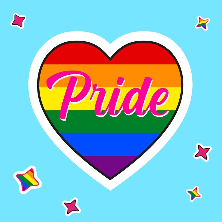 Vector del amor del orgullo del corazón