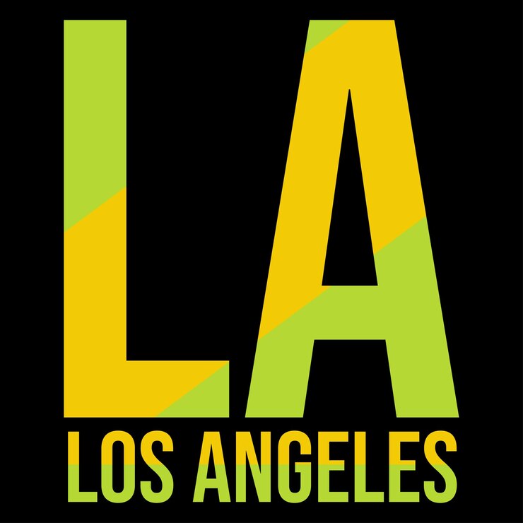 Vector vector, los ángeles, ilustración, diseño