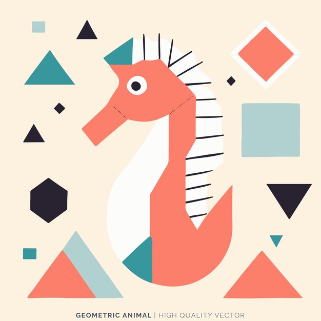 Vector de animales geométricos