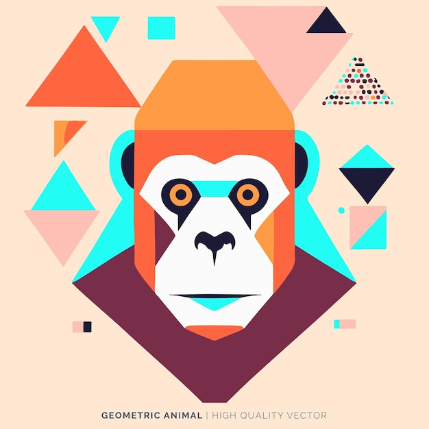 Vector de animales geométricos