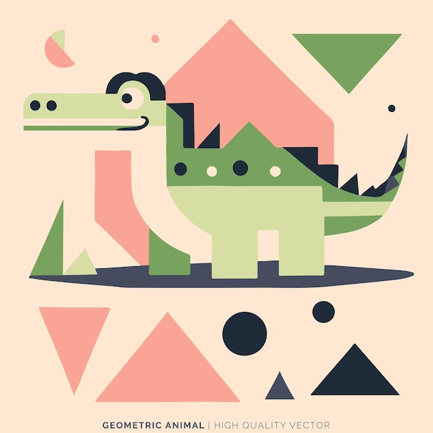 Vector vector de animales geométricos