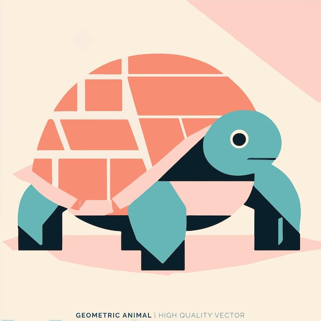 Vector de animales geométricos