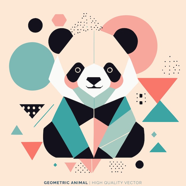 Vector de animales geométricos