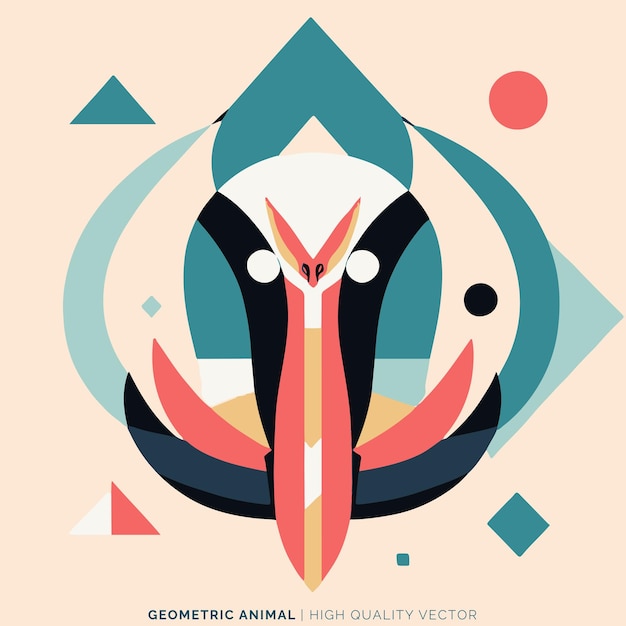 Vector de animales geométricos