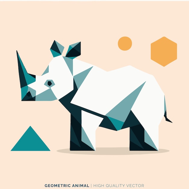 Vector de animales geométricos