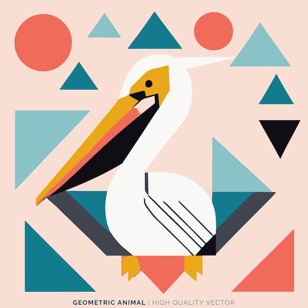 Vector de animales geométricos
