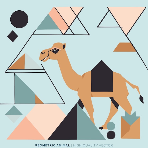 Vector de animales geométricos