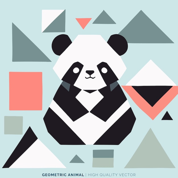 Vector de animales geométricos