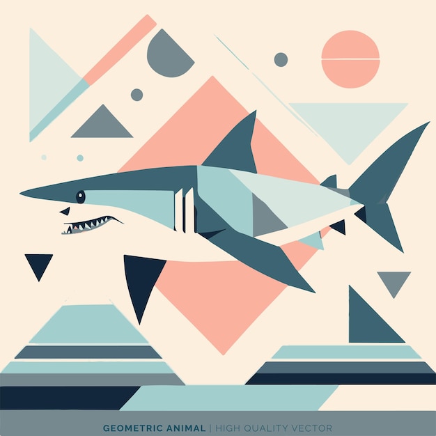 Vector de animales geométricos