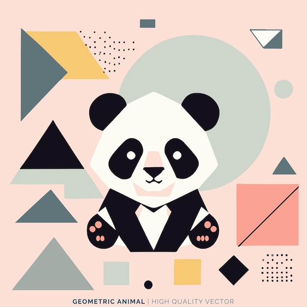 Vector de animales geométricos