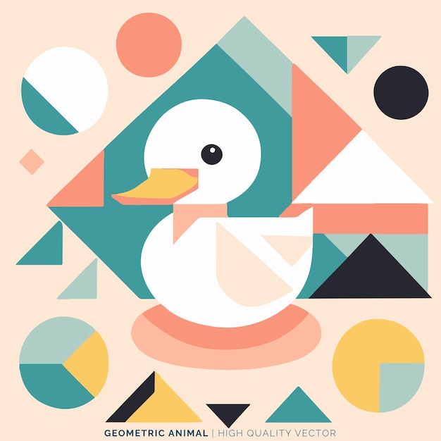 Vector de animales geométricos