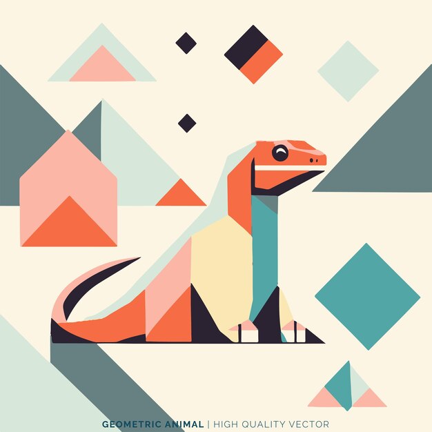 Vector de animales geométricos