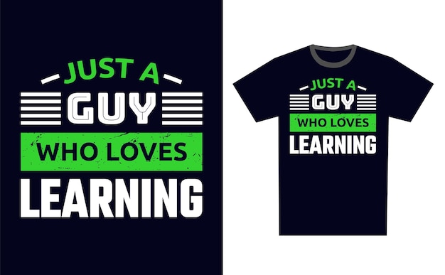 Vector de aprendizaje de plantillas de diseño de camisetas