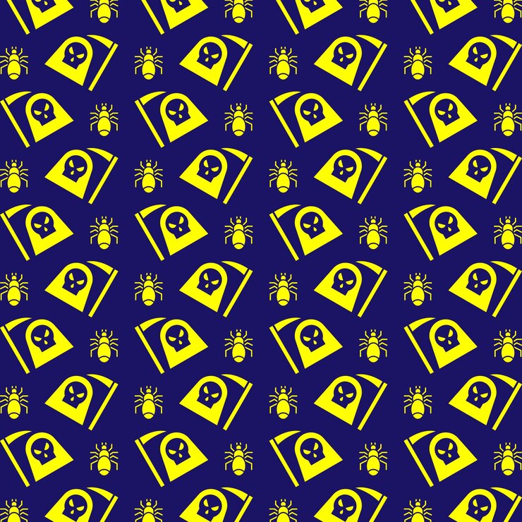Vector vector de araña diseño colorido hermoso patrón repetitivo ilustración de fondo