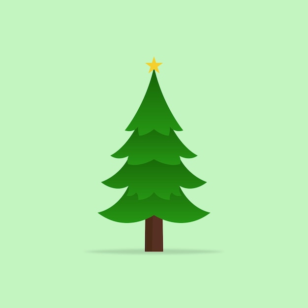Vector de árbol de Navidad feliz