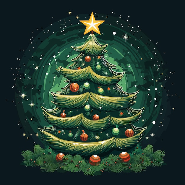 Vector del árbol de navidad.