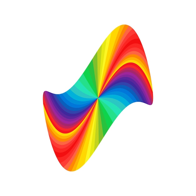Vector arco iris ilustración vectorial colorido diseño abstracto color símbolo gráfico arco iris