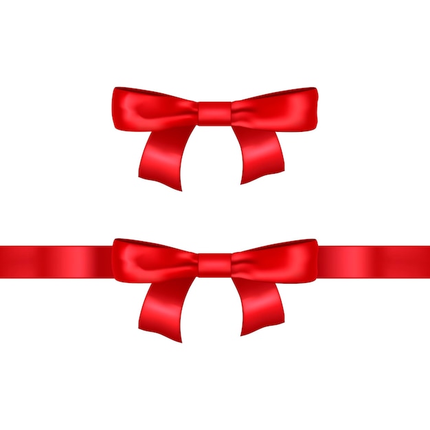 Vector de arco rojo 3d detallado realista