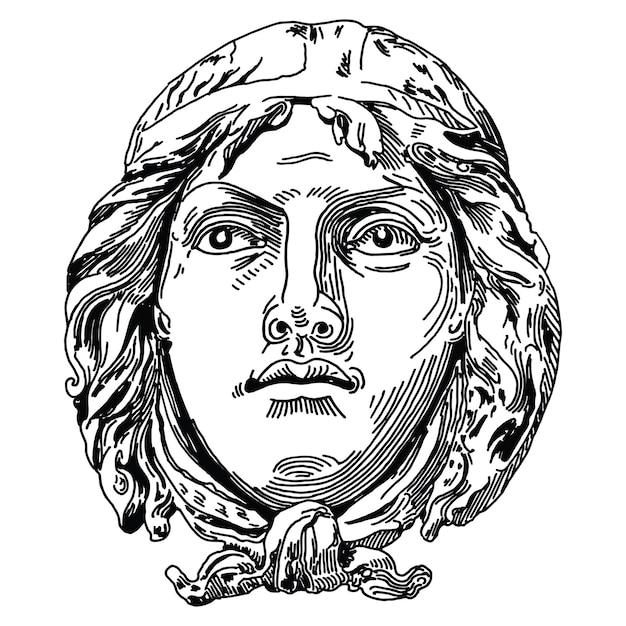 Vector de arte en blanco y negro