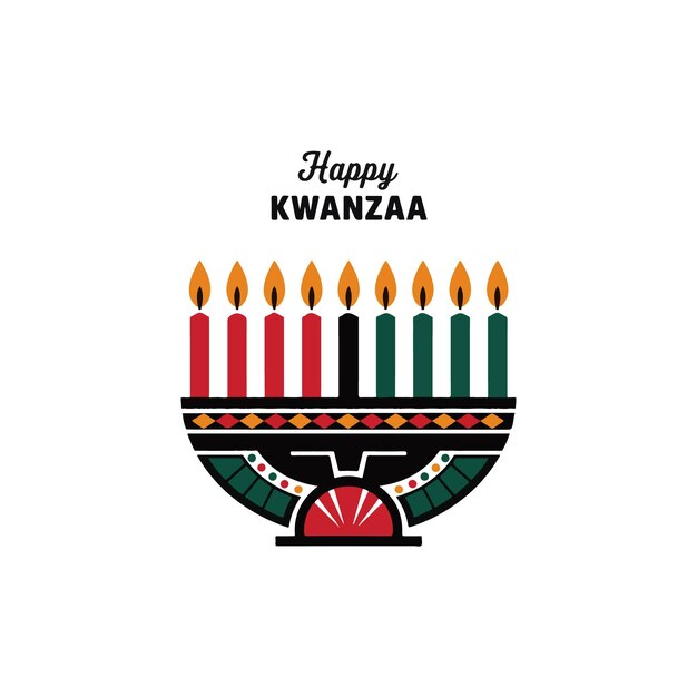 Vector de arte de clips de kwanzaa