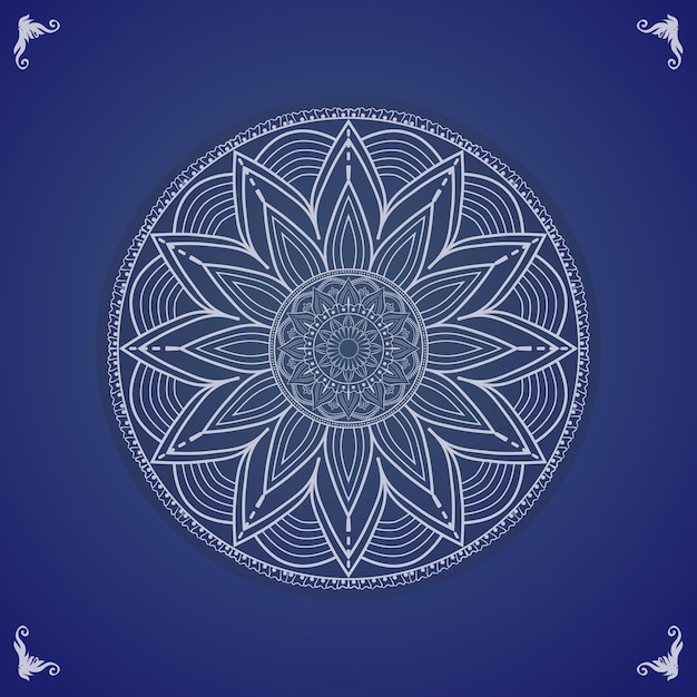 Vector de arte decorativo mandala