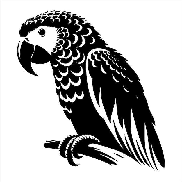 Vector de arte y gráfico de vector de color negro silueta de color blanco fondo