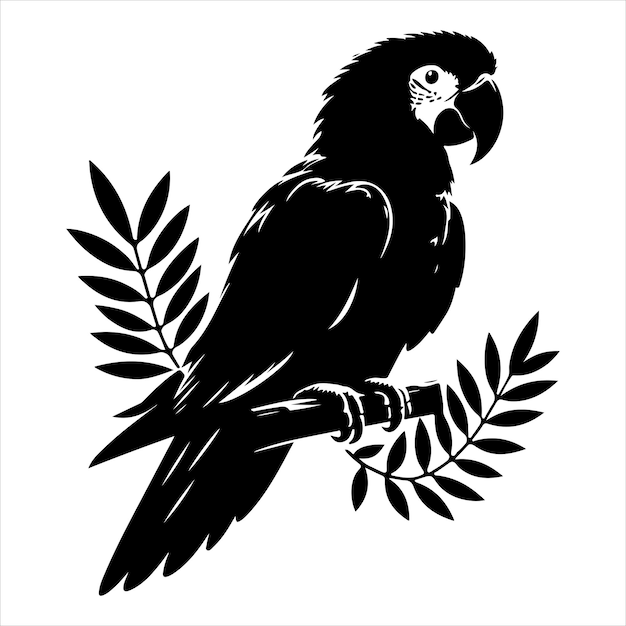 Vector de arte y gráfico de vector de color negro silueta de color blanco fondo