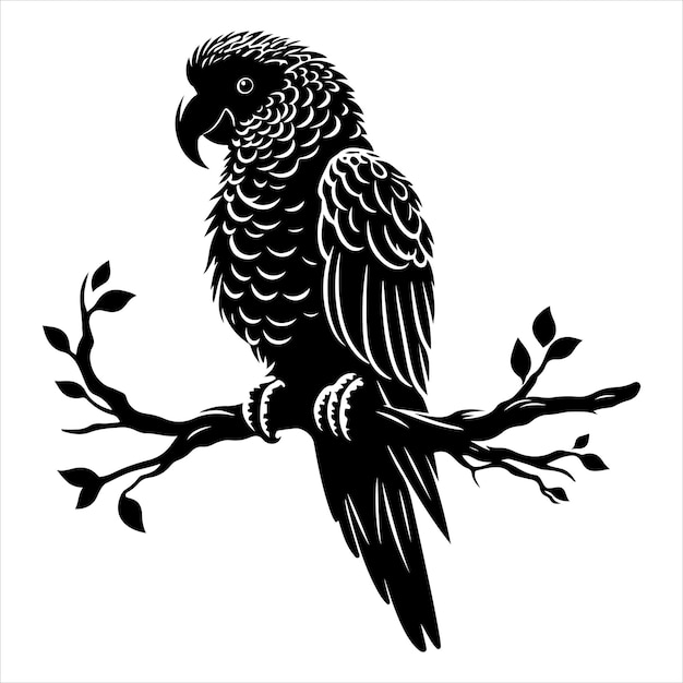 Vector de arte y gráfico de vector de color negro silueta de color blanco fondo