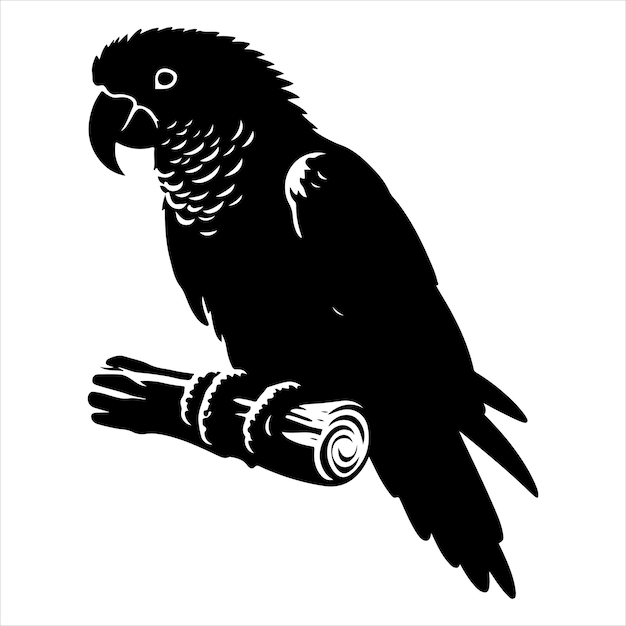 Vector de arte y gráfico de vector de color negro silueta de color blanco fondo