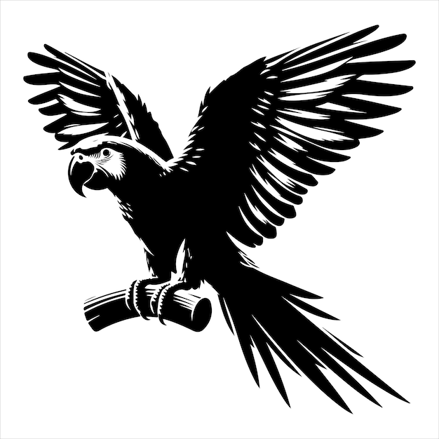 Vector de arte y gráfico de vector de color negro silueta de color blanco fondo