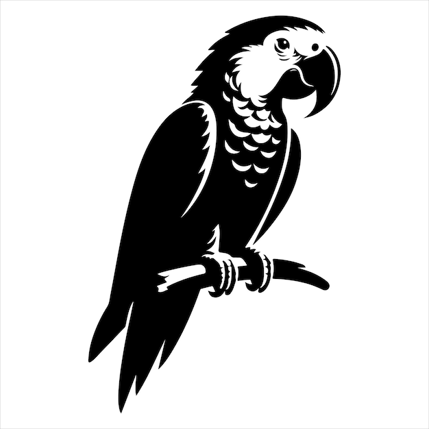 Vector de arte y gráfico de vector de color negro silueta de color blanco fondo
