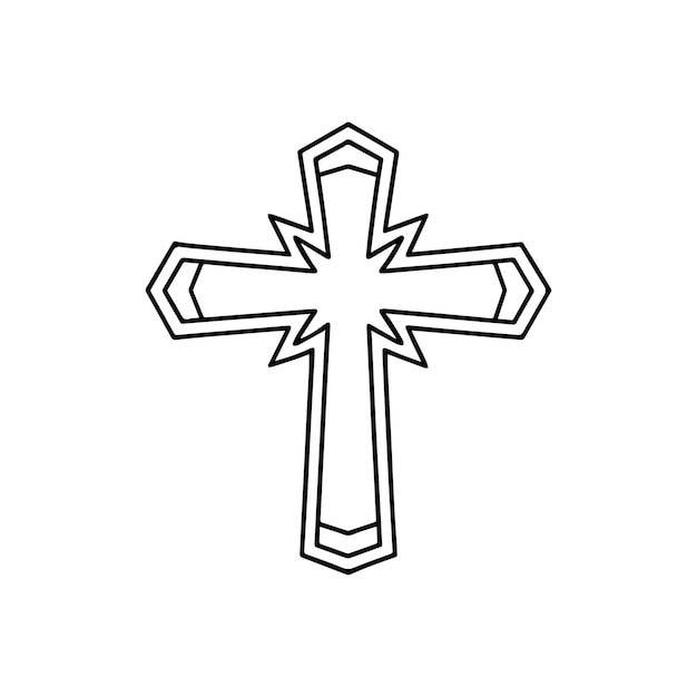 vector de arte de línea cruzada