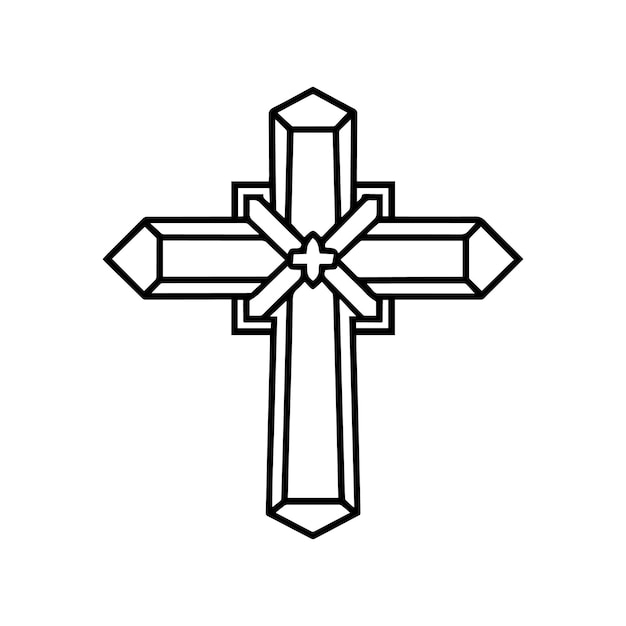 vector de arte de línea cruzada