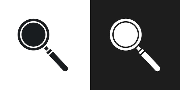 Vector de arte de línea de icono de búsqueda