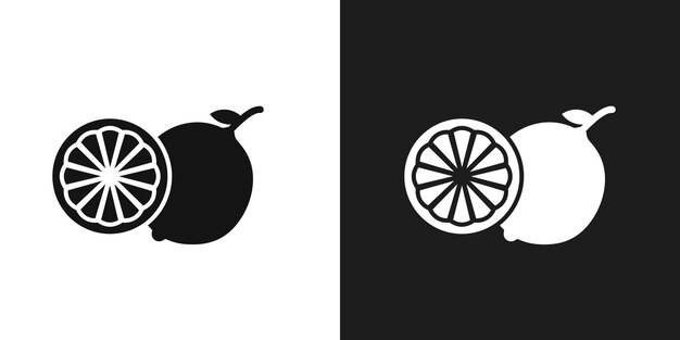 Vector de arte de la línea del icono del limón