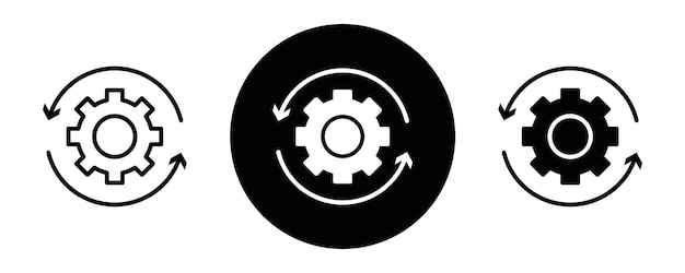Vector de arte de línea de icono de recuperación