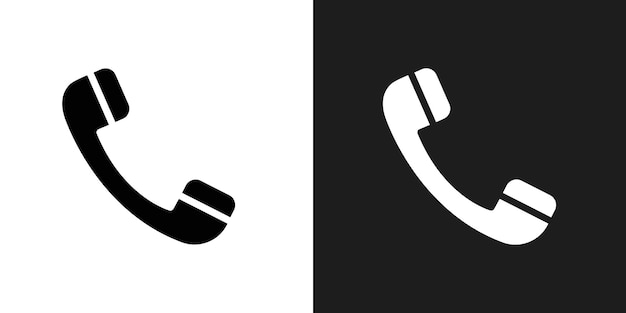Vector de arte de la línea del icono del teléfono