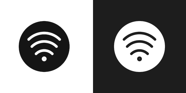 Vector de arte de línea de icono Wi-Fi